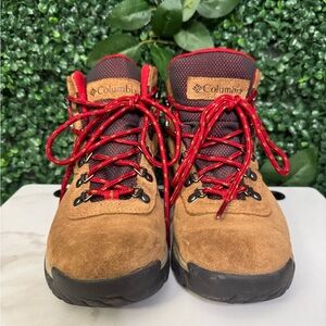 Columbia Tan and Red Hiking Boots